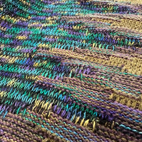 VINTAGE Pronto Uomo | M | Textured Cotton Blend Crewneck Sweater Made in Italy - Picture 4 of 8